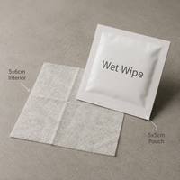 Lingettes Nettoyantes pour Écrans de Marque Neutre en Microfibre avec 26%/70% d'Alcool Isopropylique pour Téléphones, Ordinateurs et Écrans de Télévision - Emballées Individuellement