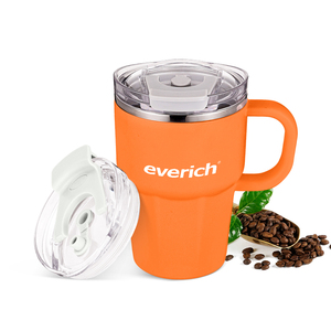 Cadeaux pour boissons chaudes/froides, tasse à café <span class=keywords><strong>en</strong></span> acier inoxydable 304 antidérapante de 360 ml, 600 ml avec poignée et couvercle <span class=keywords><strong>2</strong></span> <span class=keywords><strong>en</strong></span> 1, surface personnalisable - Product Image 4