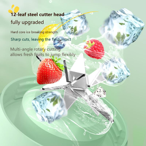 Nuevo Exprimidor Portátil Inalámbrico de 500 ml, Vaso Exprimidor Recargable por USB, Procesador de Alimentos, Licuadora de Frutas y Verduras con Asa - Product Image 4