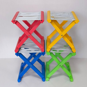 <b>Plastic</b> Folding <b>Stool</b> Square Green Foldable Outdoor Garden Chair Portable Multi Purpose - Product Image 3
