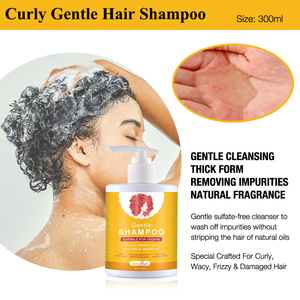 Shampooing <span class=keywords><strong>Hydratant</strong></span> Anti-frisottis Sans Sulfate pour <span class=keywords><strong>Cheveux</strong></span> Crépus et Frisés Colorés - Product Image 4