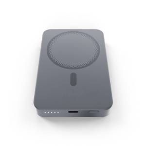Batterie externe magnétique en alliage d'aluminium 10000mAh 15W sans fil et 20W avec câble / Clip de fixation murale / Design fin / Sans danger pour les vols - Product Image 5