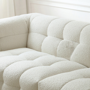 BOBA Simple francés Retro copo de nieve terciopelo sofá Color caramelo malvavisco cuadrado diseño <span class=keywords><strong>para</strong></span> sala de estar apartamento Hotel Villa - Product Image 4