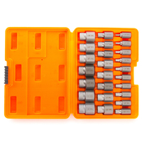 Extracteur de vis à tête hexagonale multi-cannelures pour extraction de vis endommagées, 25 pièces