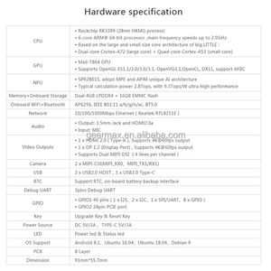 <span class=keywords><strong>Orange</strong></span> <span class=keywords><strong>Pi</strong></span> <span class=keywords><strong>4B</strong></span> แรม 4GB หน่วยความจำ 16GB eMMC ชิปประมวลผล Rockchip RK3399 6-core 64-bit A72 A53 โมดูลอิเล็กทรอนิกส์ <span class=keywords><strong>Orange</strong></span> <span class=keywords><strong>Pi</strong></span> 4 รุ่น B แรม 4G LPDDR4 หน่วยความจำ 16G - Product Image 5