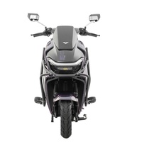 Moto électrique à frein à disque avant 265 mm et arrière 220 mm, grande capacité de charge, puissance de pointe 2500W, couleurs noir, violet, blanc, gris, avec sièges spacieux.