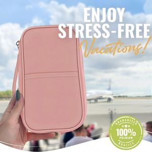 Échantillon Gratuit Portefeuille Porte-Passeport Multifonction Organisateur de Documents de Voyage Portefeuille de Passeport Imperméable - Product Image 4