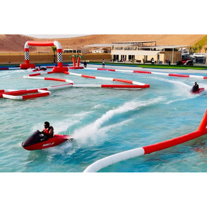 Piste <span class=keywords><strong>de</strong></span> <span class=keywords><strong>karting</strong></span> aquatique gonflable modulaire avec barrières <span class=keywords><strong>de</strong></span> sécurité |   Grand <span class=keywords><strong>circuit</strong></span> <span class=keywords><strong>de</strong></span> course flottant personnalisé pour les événements et les parcs - Product Image 1