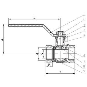 Q11F-201A 真鍮製ボールバルブの標準NPTネジは、ほとんどの配管システムに直接取り付けることができます。 - Product Image 5