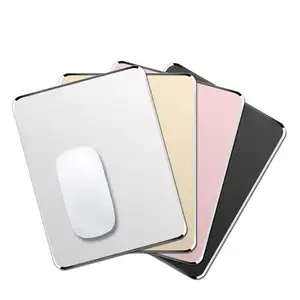 Factory customized logo metal desk pad multiple colors aluminum alloy gaming large customizable mouse pad manufacturer