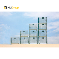 Contenedores Industriales Apilables HM Group, Jaula de Almacenamiento Grande de Alambre Metálico