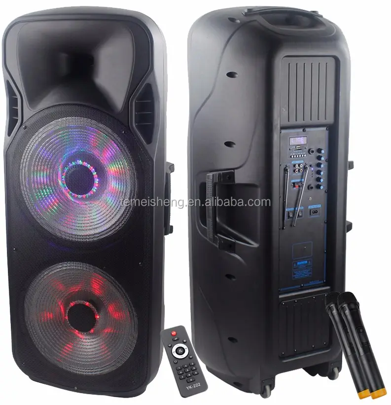 2023 temeisheng iyi model satış çift 15 inç PMPO 10000w kablosuz güçlü bas güç amplifikatörü karaoke hoparlör için parti