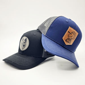 Casquettes Richardson personnalisées avec patch en cuir, logo brodé, casquette en maille à 6 panneaux, casquettes Richardson 112 Trucker, faible MOQ - Product Image 3