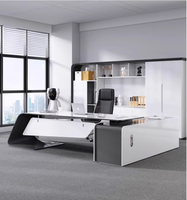 Mobilier de bureau créatif Design moderne Table de bureau PDG Patron Directeur général Bureau Patron Type l
