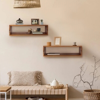 Minimalisme bureau maison chambre à côté de la Table Table murale pliante bureau pliant mural étagère flottante en bois pour les petits espaces