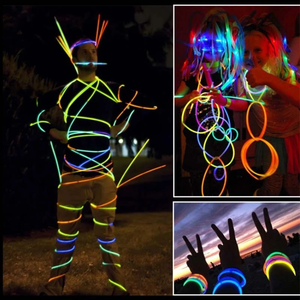Bán buôn số lượng lớn Neon 8 inch <span class=keywords><strong>GLOW</strong></span> STICK 100 cái/gói LED vòng đeo tay kính thanh ánh sáng cho Halloween Giáng sinh năm mới Đảng ủng hộ - Product Image 5