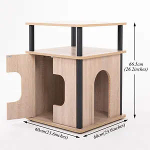 New Arrivals Wooden Pet Furniture House Dog Kennel Cat House