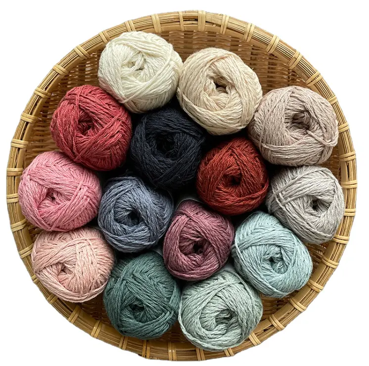 バイオセリカエラヘンプコットンウール毛糸工場直販混紡毛糸編み物用