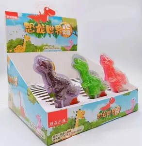 新到动物系列恐龙形软糖清真软糖糖果水果口味软糖