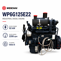 Moteur diesel industriel Weichai série WP6G WP6G125E22 turbocompressé pour pompe d'irrigation, pompe incendie, pompe de transfert d'eau