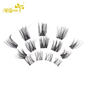 Hollyren Nieuwe Russische Volume Beam Wimpers Segmenten Natural Eye Lash Diy Cluster Wimpers Segment Wimpers Mink