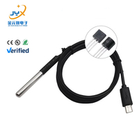 DS18B20 Temperatursensor-Sonde mit Edelstahlgehäuse und USB-Anschluss für Kühlketten-Lagerüberwachung