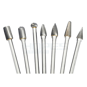 Fraise rotative en carbure de tungstène de 100 mm avec denture simple, tige de 6 mm, outils de débavurage et de meulage - Product Image 1
