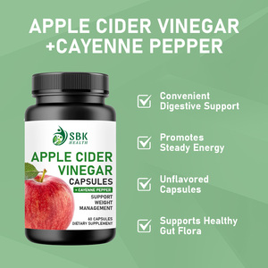 OEM ODM Good Quality Apple Cider Vinegar Capsules Dietary <b>Supplement</b> Support Health Gut Flora and Promote Energy Levels - Product Image 3