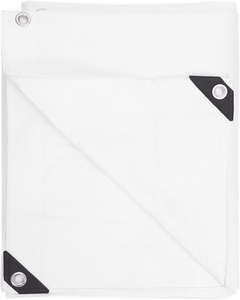 Bâche en PE bleu océan, durable, haute qualité, 90g, blanche, œillets métalliques, bord renforcé, pour voiture, camping, tente, toiture, découpe - Product Image 5