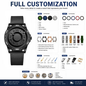 En Stock 1 Pieza Reloj de Pulsera de Cuarzo para Hombre con Logotipo Personalizado, 50 Piezas, Fabricante Dom 1726, Diseño de Esfera de Lujo, con Rodamientos de Bolas, OEM/ODM - Product Image 4