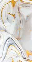 Panneau mural en PVC imperméable ignifuge à grain de marbre avec revêtement UV, prix d'usine RUITONG Chine, 4x8, rustique, intérieur