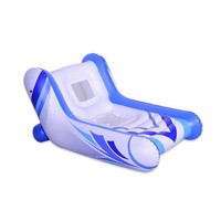Chaise de piscine gonflable en maille, transat aquatique flottant pour une personne, siège portable pour fête à la plage, hamac aquatique, lit flottant
