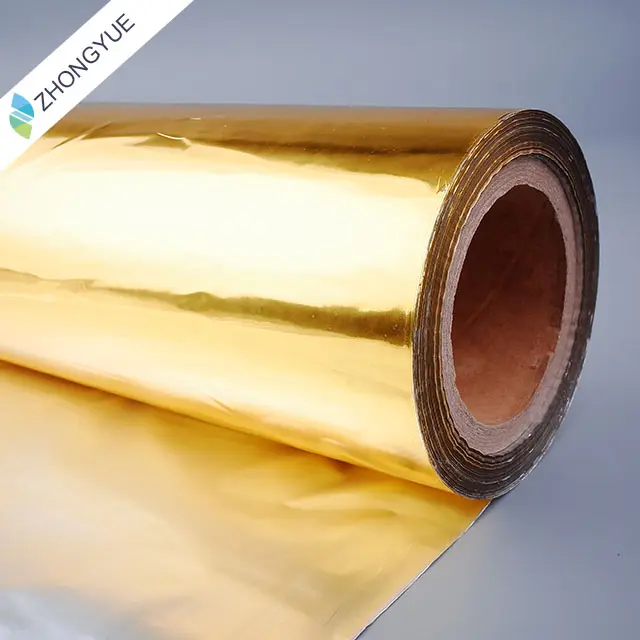 Heat Transfer Film Gold Silver Hot Stamping Foil Rolls For For Reflective Surface Film