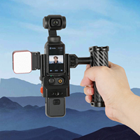 Mini Lampe d'appoint Magnétique Portable en Aluminium à Libération Rapide, 5 Niveaux de Luminosité pour Insta360 X6 et Caméras DJI Osmo Nano/Action 5 6