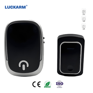 פעמון דלת אלחוטי חכם לבית, טווח 130 מטר, צלצול שחור, עם 38 צלילים - Product Image 1