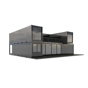 Casa contenedora de paquete plano moderna de lujo de 40 pies, pequeña casa de madera con material de acero para baño y cocina para edificios de <span class=keywords><strong>oficinas</strong></span>, <span class=keywords><strong>venta</strong></span> - Product Image 1