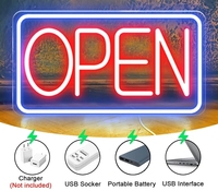 Panneau ouvert LED coloré personnalisé Neon Light Flex Signage IP65 Acrylique Caractère lumineux pour l'extérieur