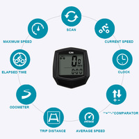 Ordinateur de vélo avec écran LCD, fonction odomètre filaire, enregistrement précis, mise en veille automatique, batterie remplaçable