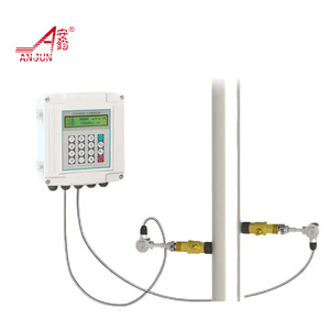 Siêu âm kỹ thuật số lưu lượng kế cảm biến Đồng hồ nước di động LCD hiển thị tốc độ dòng chảy Meter tùy chỉnh OEM cho nước & chất lỏng - Product Image 1