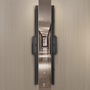 Poignée de <span class=keywords><strong>porte</strong></span> sculptée en alliage d'aluminium haut de gamme, style luxe léger, pour portes coulissantes en verre et portes d'entrée en bois de villa - Product Image 4