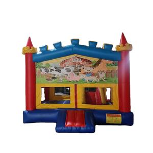 Aire de jeux gonflable d'extérieur Trampoline Château gonflable pour enfants avec toboggan aquatique à <span class=keywords><strong>vendre</strong></span> Matériel PVC de haute qualité - Product Image 1