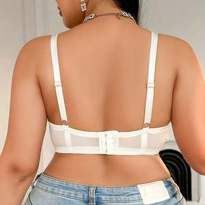 Grande Breast85-<span class=keywords><strong>110</strong></span> <span class=keywords><strong>C</strong></span>-F bonnet Push-up dentelle bretelles ajustées dentelle à la mode imprimé armatures strass soutien-gorge pour gros <span class=keywords><strong>seins</strong></span> femme - Product Image 3