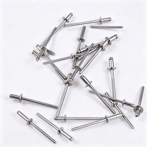 Rivets à tête plate ronde ouverte en acier inoxydable anti-rouille GB/T12618.4-2006, rivets aveugles pour l'assemblage de meubles et d'équipements - Product Image 5