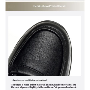 Black Leather Casual Sneakers for Women, Soft Non-slip Mom Shoes, Comfortable Lightweight Walking Shoes for Daily Wear - Product Image 3