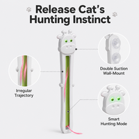 Jouet automatique pour chat à monter sur porte, jouet volant pour chat, design moderne en silicone