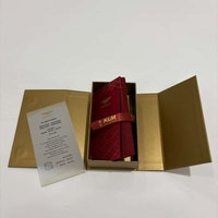 Scatola Regalo di Lusso Stile Libro con Doppio Coperchio Ribaltabile in Cartone Rigido Personalizzabile con Logo in Rilievo Materiali Riciclati per Marchi di Alta Gamma