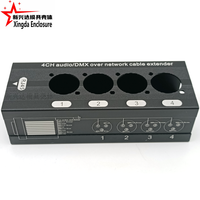 Boîtier électronique en aluminium RJ45 XLR DMX Extender Mâle/Femelle pour scène, studio d'enregistrement, Gigabit Ethernet, signal haute vitesse