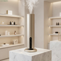 Diffuseur d'arômes de table de luxe pour la maison, avec construction métallique, fonctionnement électrique sans eau et contrôle intelligent