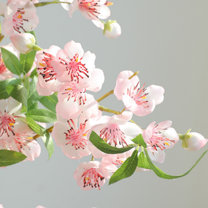 Arco de Boda con Fondo de Flores Artificiales de Cerezo y Melocotón, Ramas Realistas de Tallo Largo para Estudio Fotográfico, Venta al por Mayor - Product Image 2