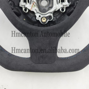 พวงมาลัยรถยนต์ BMW E46 ลายทางสีน้ำเงิน Alcantara คุณภาพดี ขายดี - Product Image 6